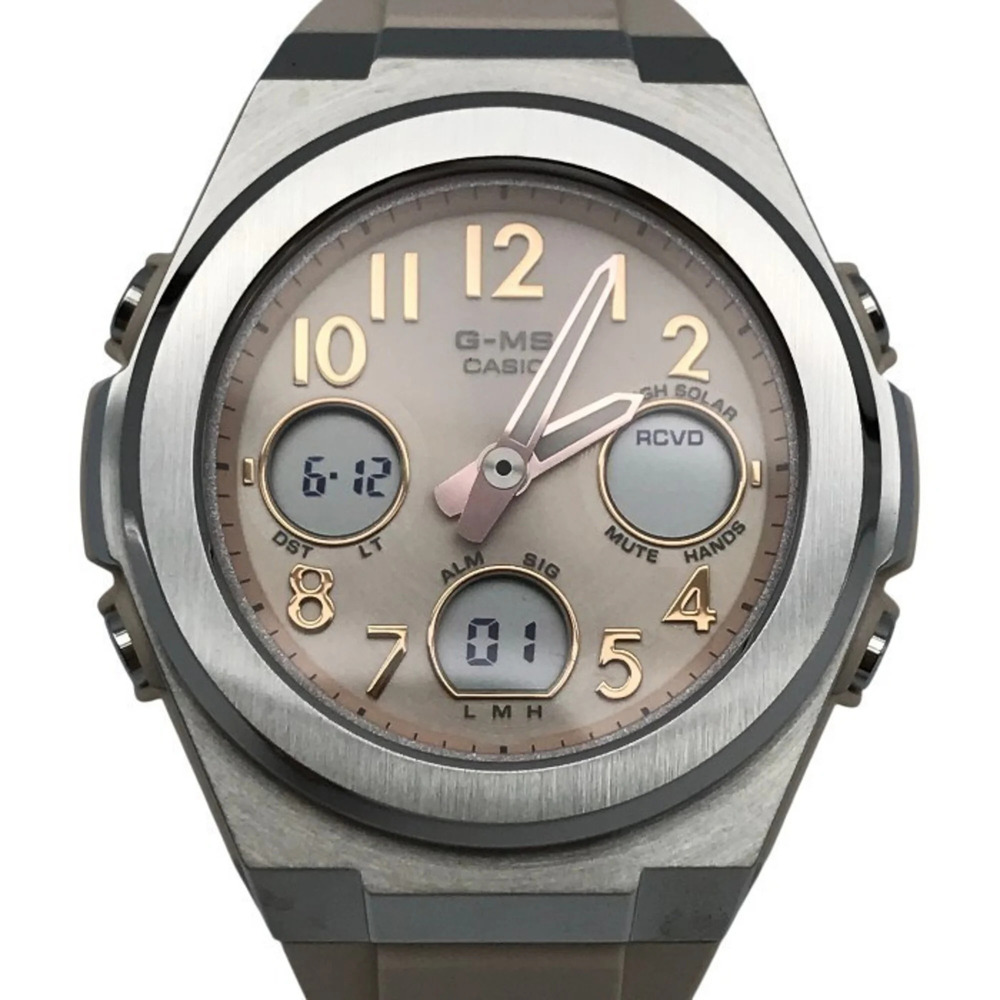 CASIO BABY-G Women's Analog/Digital Watch, Tough Solar, Radio Controlled, Sil...